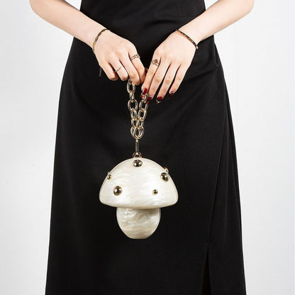 Portable Mushroom Acrylic Bag Fashion