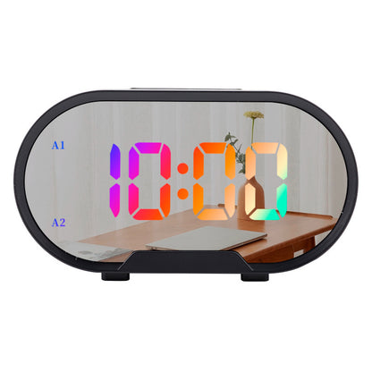 Cross-border New Arrival Large Screen Colorful Digital Display Clock Multi-functional Desktop Smart Alarm Clock