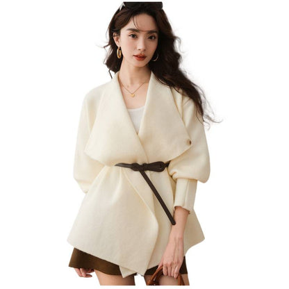High-grade Large Lapel Sweater Coat For Women