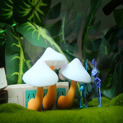 LED Mushroom Night Light | EU/US Plug-In Light Sensor Wall Lamp for Bedroom & Home Décor