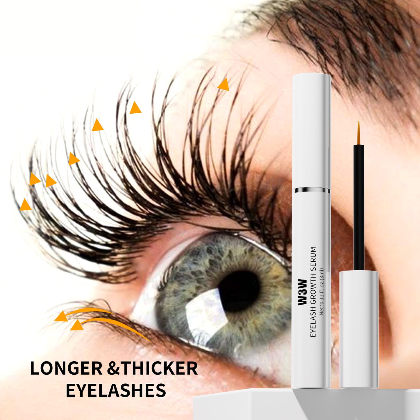 Eyebrow Growth Serum EyeLash Growth Serum 3 Pack  Advanced Formula To Boost Longer, Fuller & Thicker Looking Brows 3mL Tube