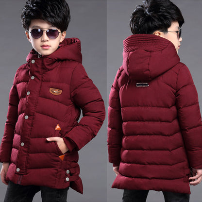 The Padded Hood: Boys’ Hooded High-Performance Padded Jacket