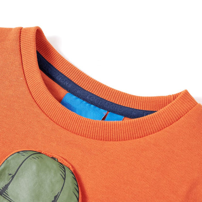 The Sunset Duo: Dark Orange & Medium Blue Sweatshirt Set