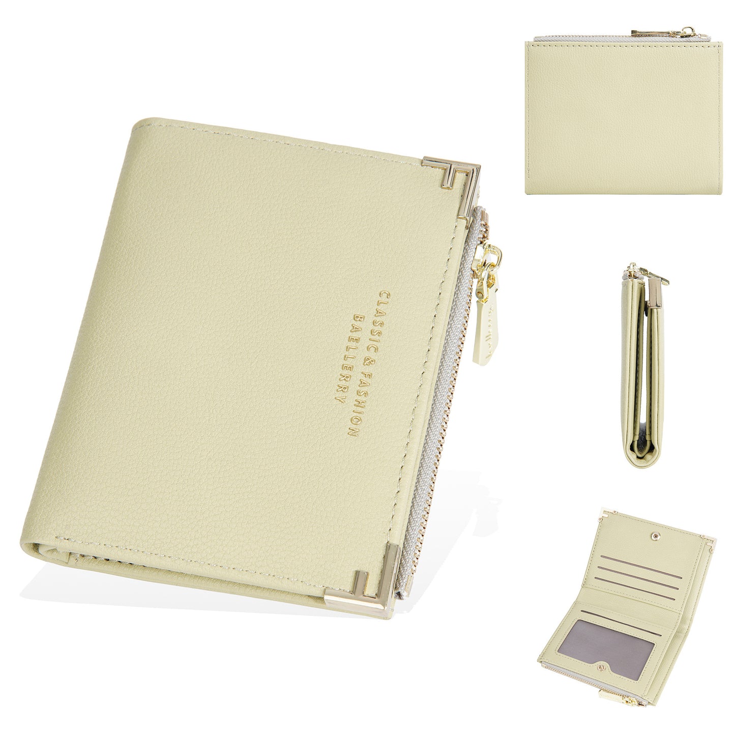 Women's Wallet Short Multiple Card Slots Zipper Bag Coin Purse