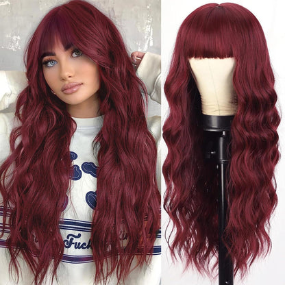 Fashion Air Bangs Long Curly Wig