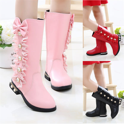 Fleece-Lined Grace: Girls’ New Winter Fleece Boots