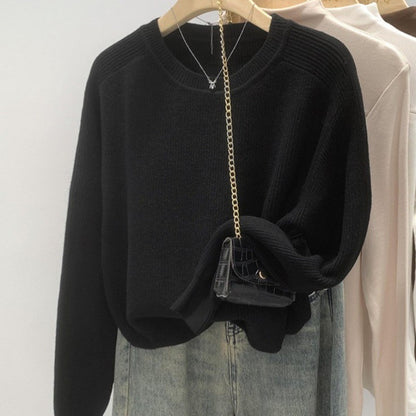 Simple Casual All-match Sweater Top