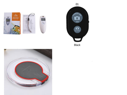 CrystalDock: Round Crystal Wireless Charging Dock with Receiver for Apple & Samsung