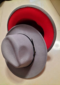 Grey inner red