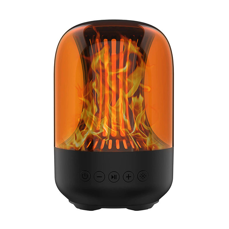 New Smart LED Colorful Bluetooth Speaker Atmosphere Flame Light