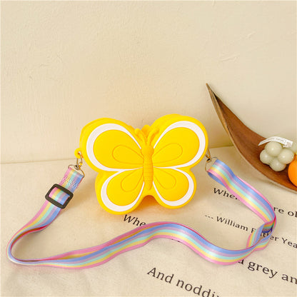Butterfly Flutter: Children’s Silicone Cute Butterfly Bag