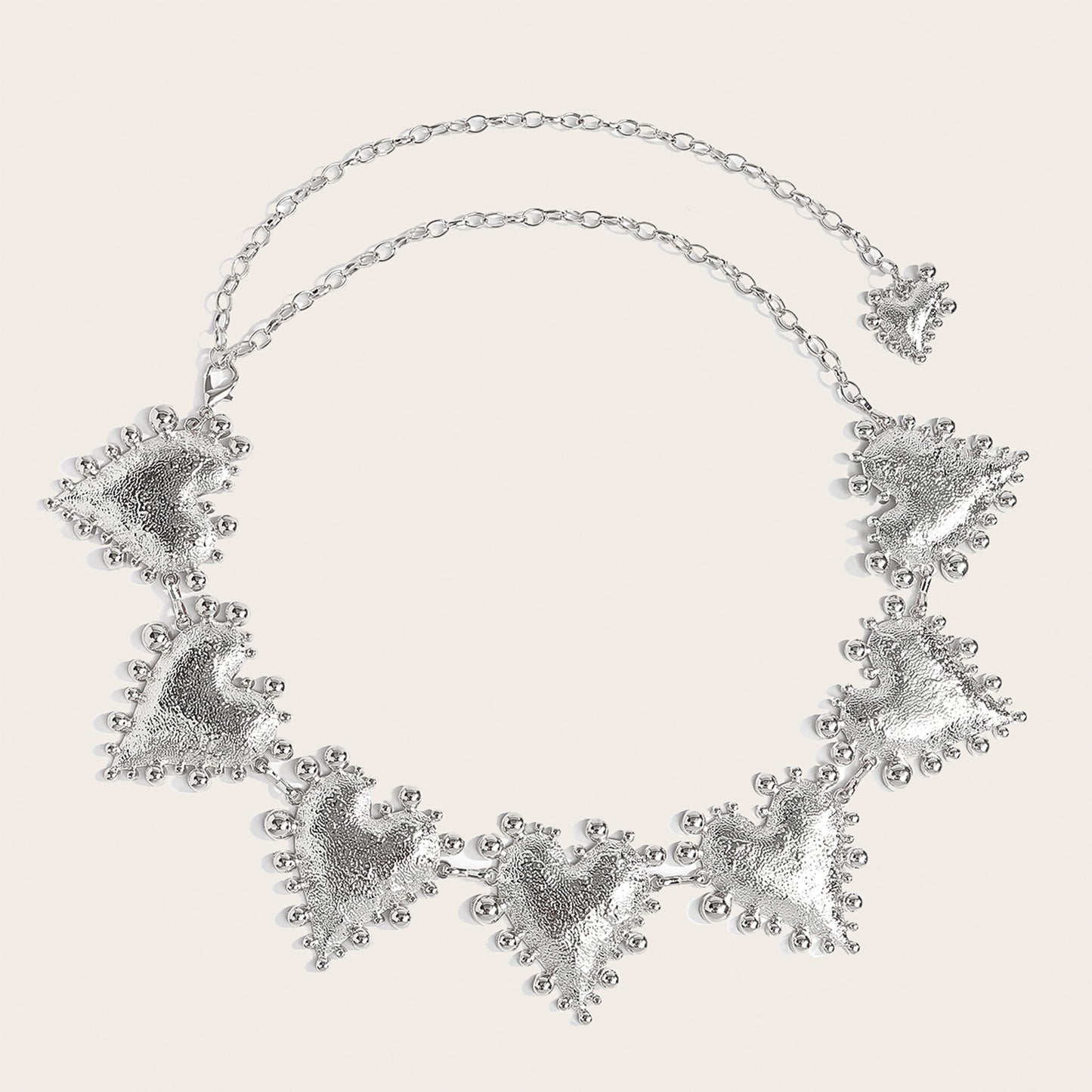 Metal Heart-shaped Retro Waist Chain Dress Decoration