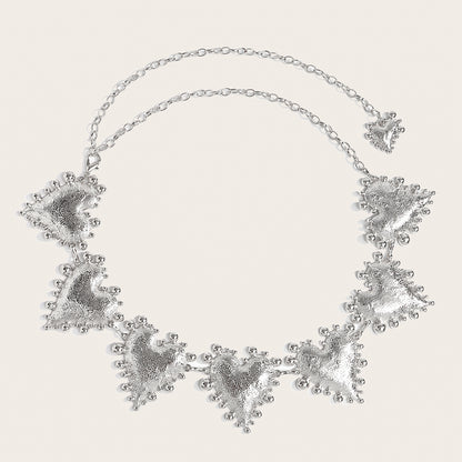 Metal Heart-shaped Retro Waist Chain Dress Decoration