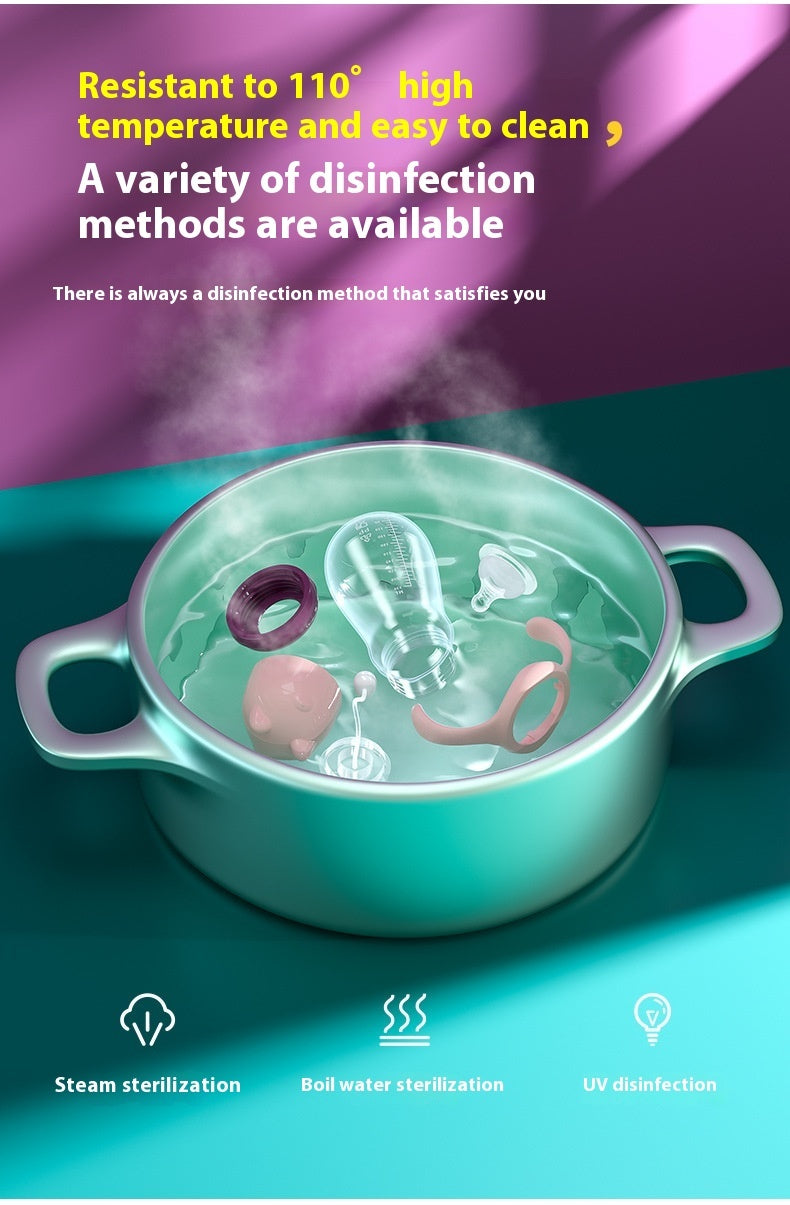 Wide Caliber: PP Straw Baby Water & Milk Feeding Bottle
