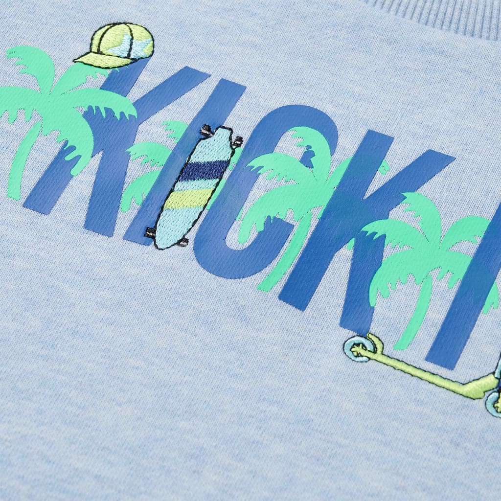 The Sky Melange: Premium Light Blue Sweatshirt Collection
