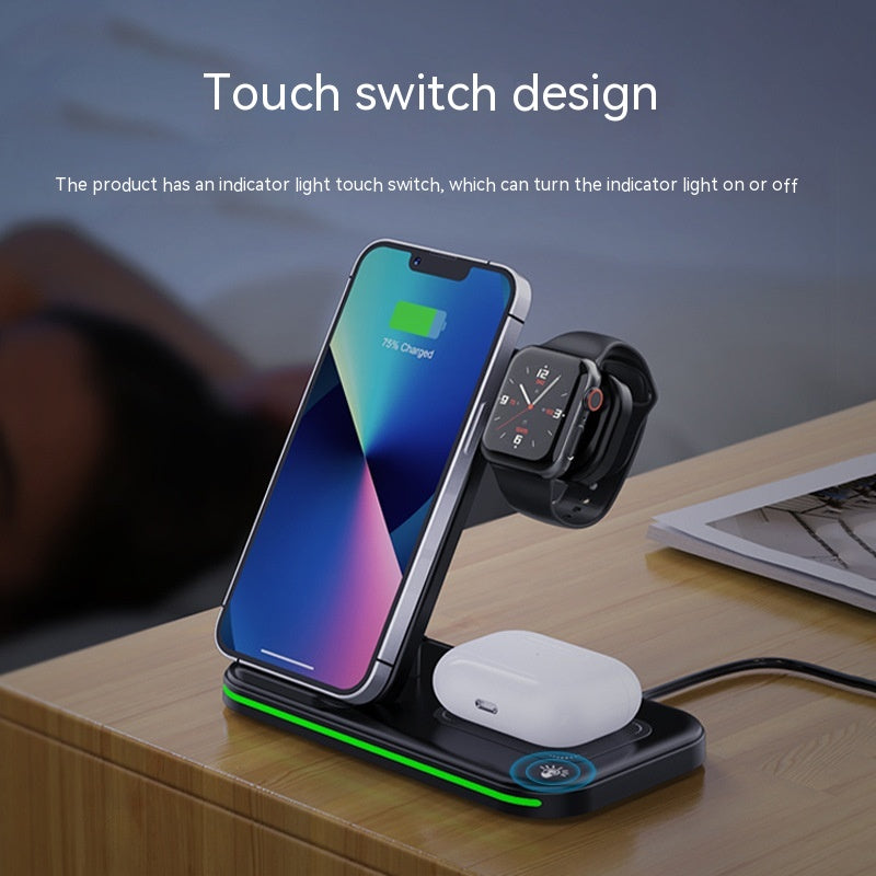 FoldCharge Pro: Multi-Functional Foldable Fast Wireless Hub