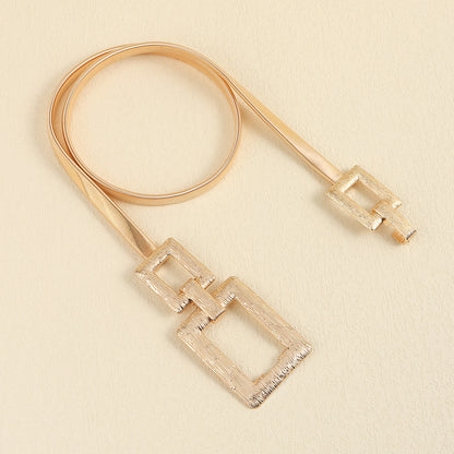 Minimalist Women's Decoration With Elastic Waistband And Versatile Waist Chain