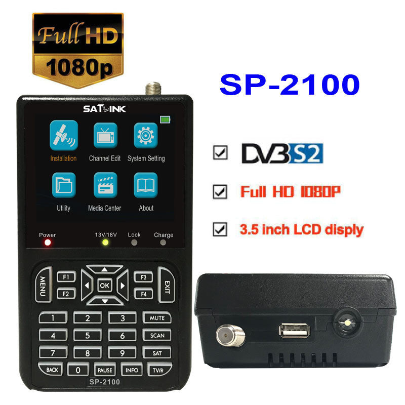SATLINK SP-2100: HD DVB-S2 Satellite Finder & Star Tuner