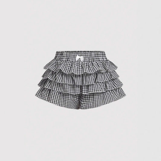 Summer Skirt Love Plaid Skirt Shorts