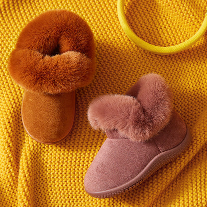 Soft Sole Comfort: Girls’ Non-Slip Cotton Snow Boots