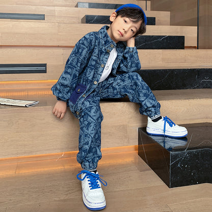 The Autumn Handsome: Spring & Autumn Casual Two-Piece Set