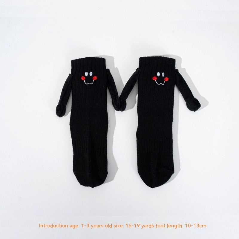 The Magnetic Bond: Magnetic Hand-Holding Tube Socks