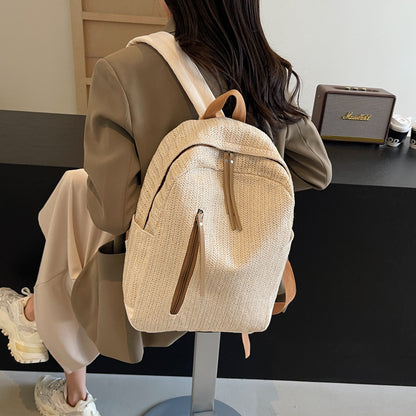 Minimalist Nylon Waterproof Schoolbag All-match Simple Leisure