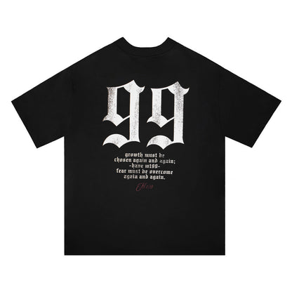 Fashion Numbers 99 Letter Printed T-shirt Men