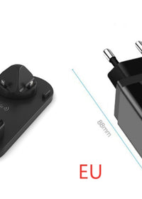 Black and EU adapter