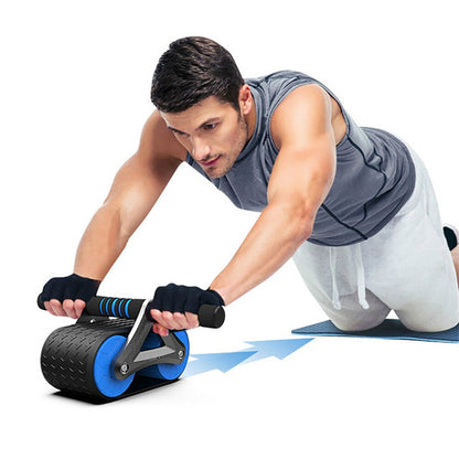 AbRoller Pro: Double Wheel Automatic Rebound Ab Wheel Roller for Men & Women