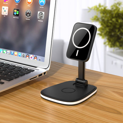 TriFold Mag: 3-in-1 Architect Foldable Magnetic Wireless Stand