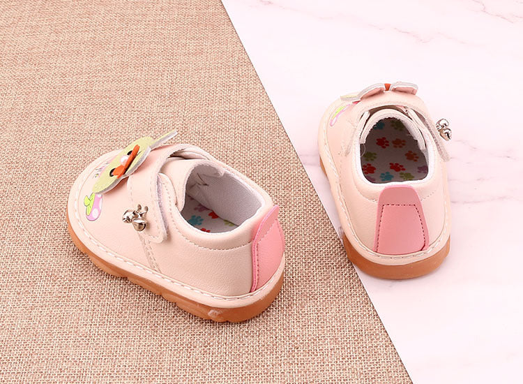 Girl with bell calling shoes