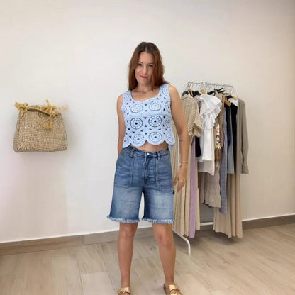 European And American Style Women's Heavy Industry Wash Straight All-matching Slim Jeans