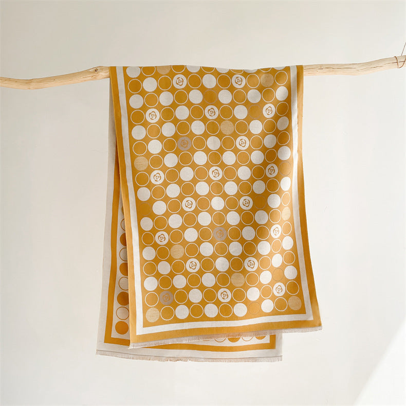 Thickened Warm Shawl Cashmere Winter Circle Scarf