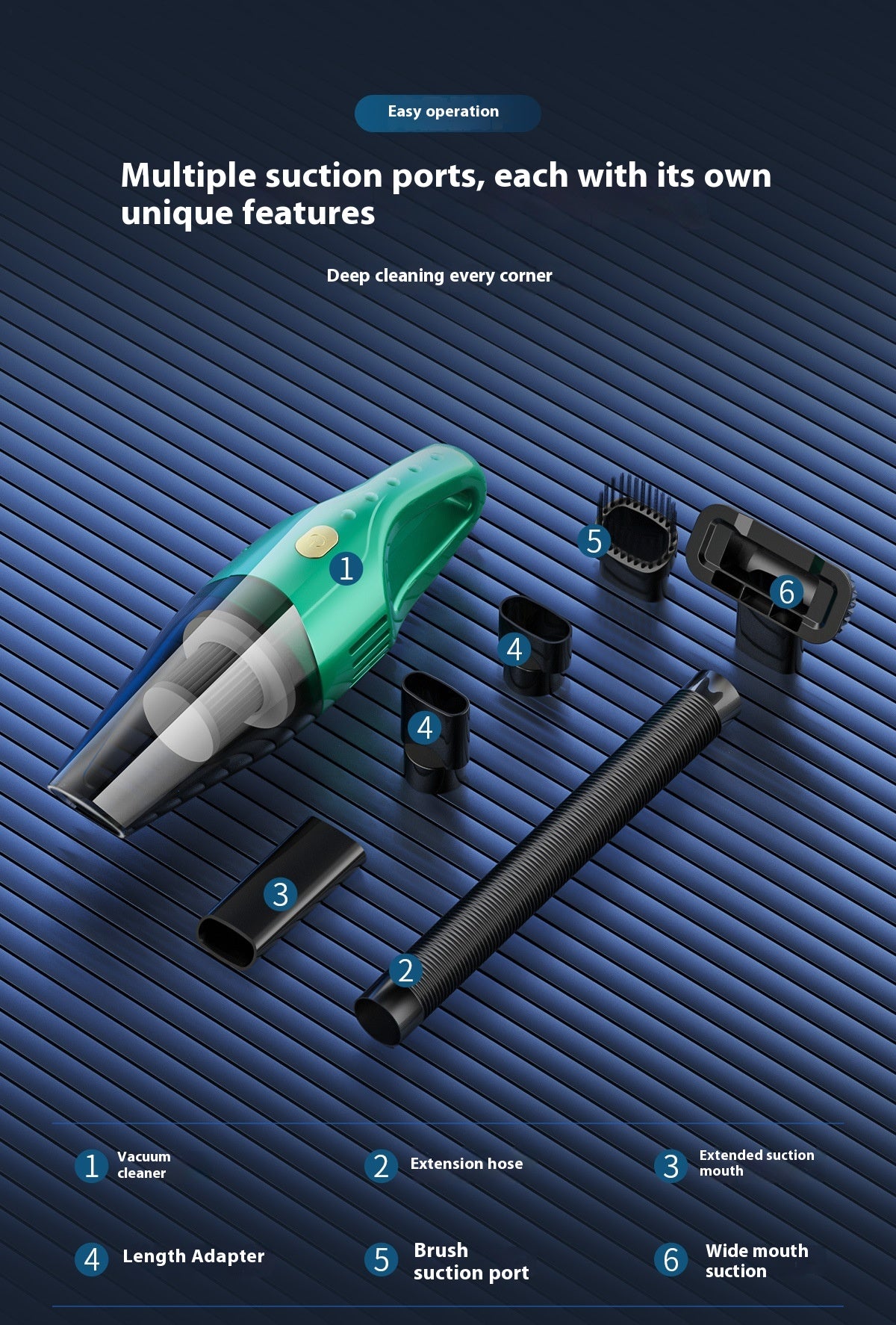 Wireless Vacuum Cleaner Small Handheld Super Strong Suction