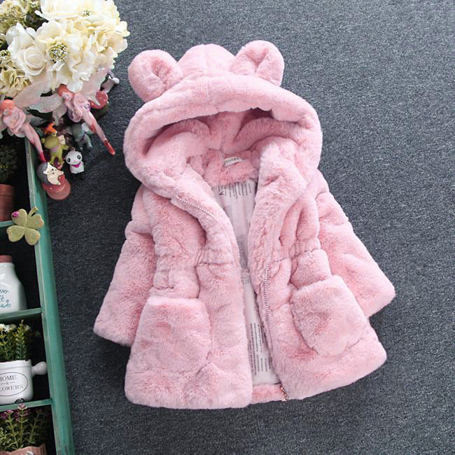 The Autumn Fur: Girls’ Luxury Fur Coat for Autumn Winter