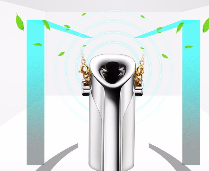 Portable hanging neck negative ion air purifier PM2.5 anti-fog necklace