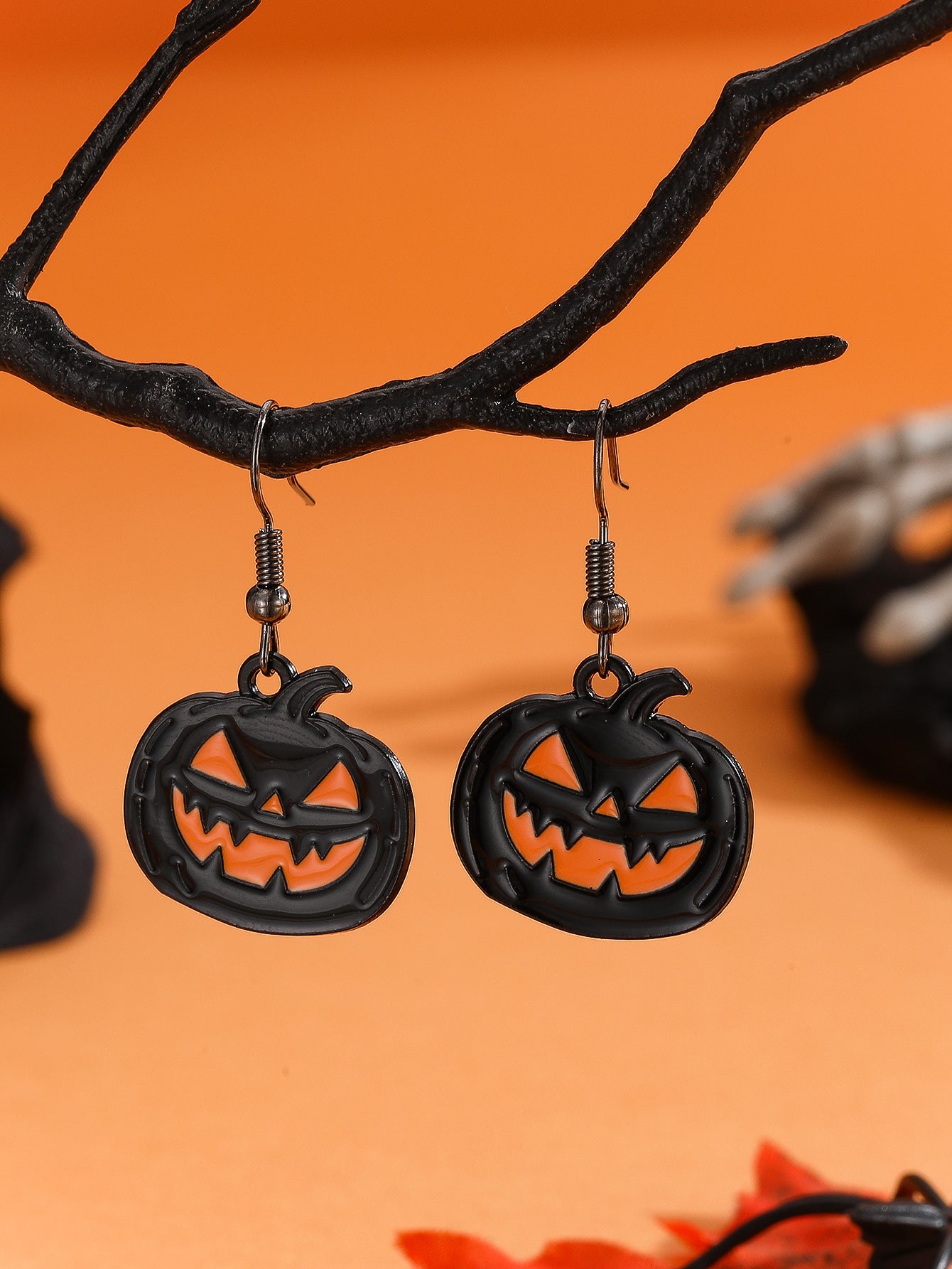 Exaggerated Dark Halloween Jewelry Earrings