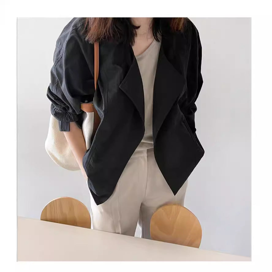 Loose Crew Neck Sun Protection Top Air Conditioning Cardigan