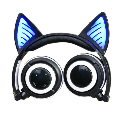 GlowFold: Illuminated Foldable Over-Ear Wireless Bluetooth Headphones