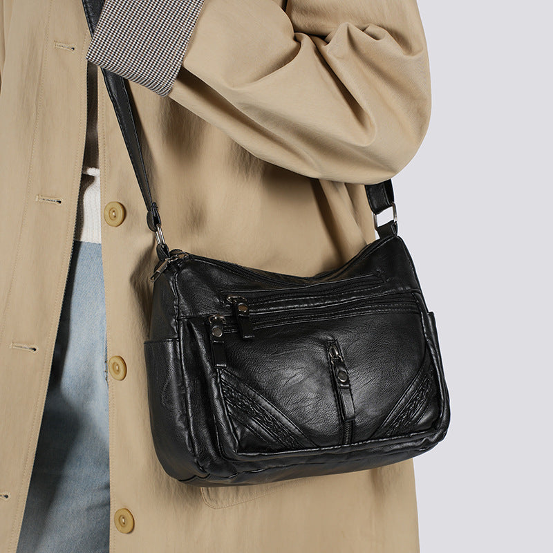 Retro Middle-aged And Elderly Mother Bag More Than Versatile Large Capacity Compartment