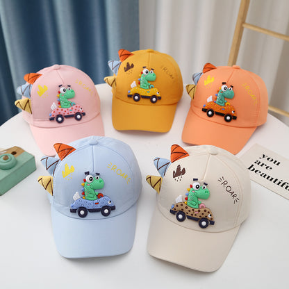 Prehistoric Edit: Dinosaur & Car Embroidered Peaked Cap