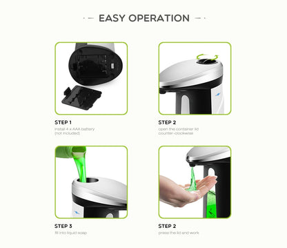 400ml Touchless Smart Sensor Liquid Soap Dispenser