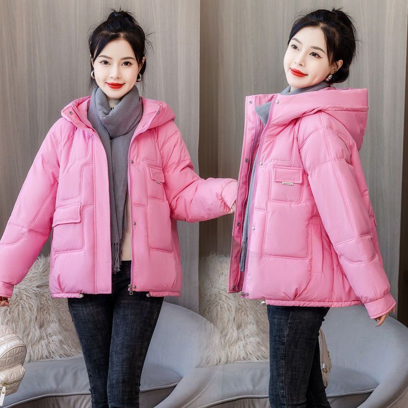 Candy Color Cotton Clothing Women's Short Baggy Coat