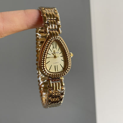 Women's Watch Exquisite High-grade Gold Steel Strap Watch
