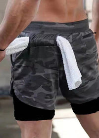 Grey camouflage black lining