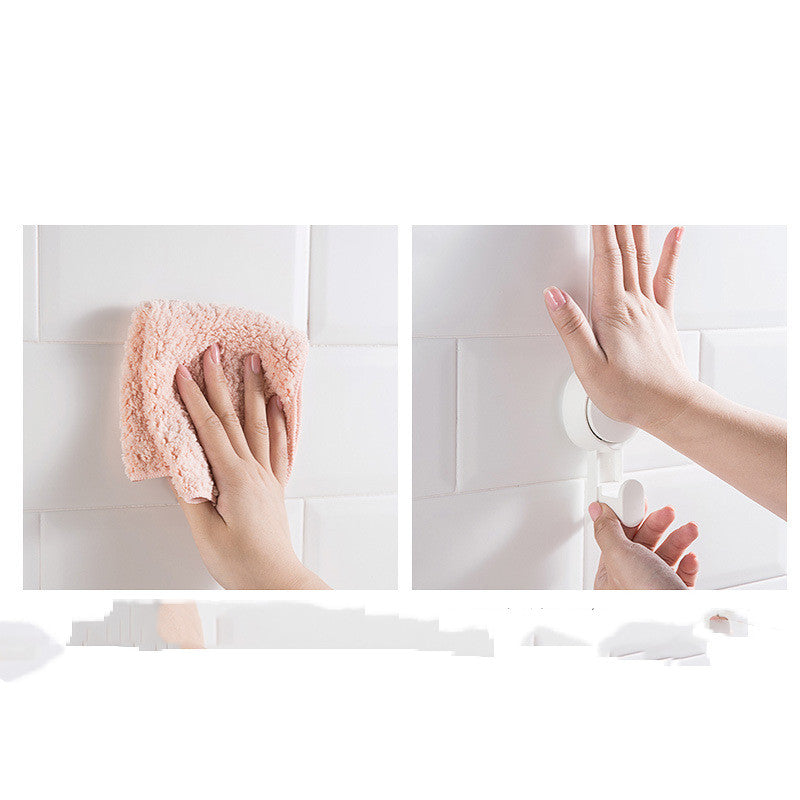 Tali Strong Vacuum Sucker Hook Without Drilling Bathroom Traceless Adhesive Wall Toilet Door Towel Hook