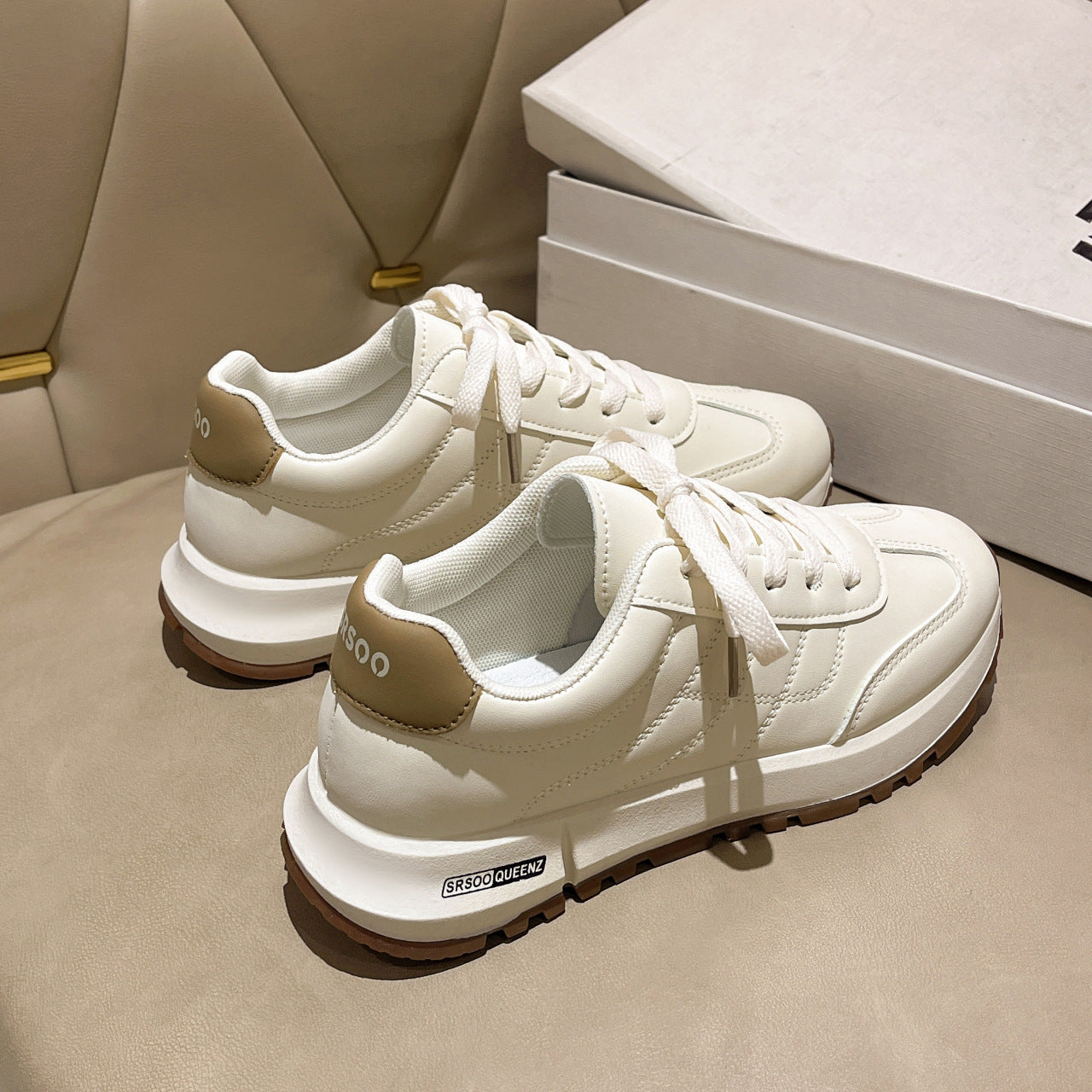 New Autumn Fashion Platform White Women's Shoes