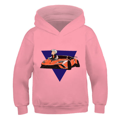 Neo-Anime Graphic Hooded Seasonal Sweater
