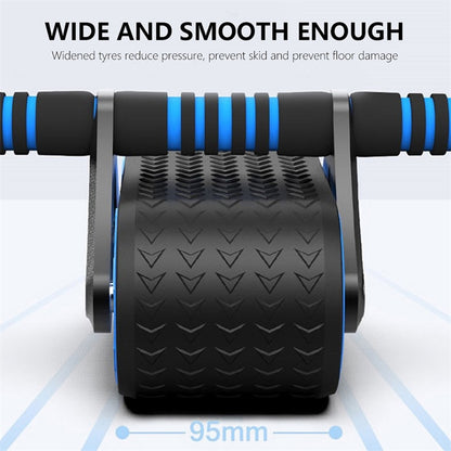AbRoller Pro: Double Wheel Automatic Rebound Ab Wheel Roller for Men & Women